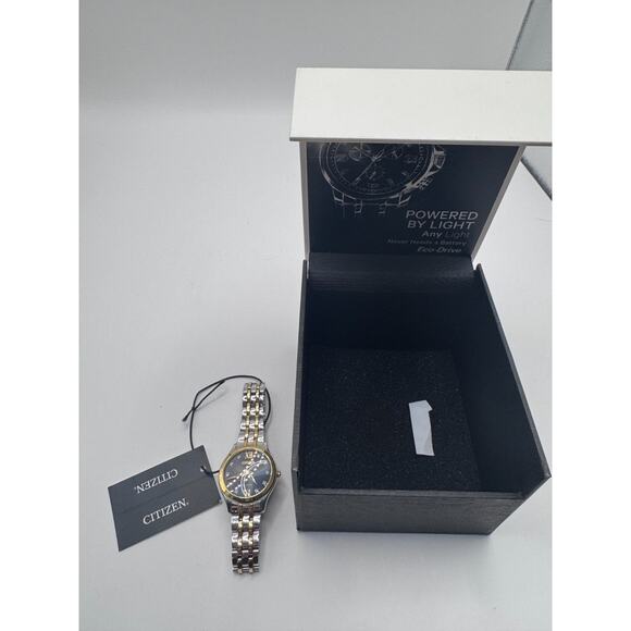 Citizen Ladies Silhouette Two-Tone Diamond Eco-Drive Watch EM1014-50A main image 3